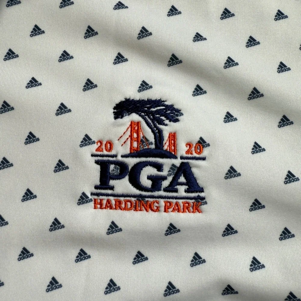Adidas Mens 2020 PGA Championship Harding Park Golf Polo Shirt White 2XL